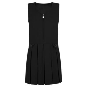 Box Pleat Pinafore (Heart Zip)