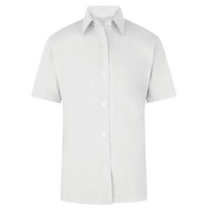 Girls Short Sleeve, Non Iron Eco-Blouse - Twin Pack